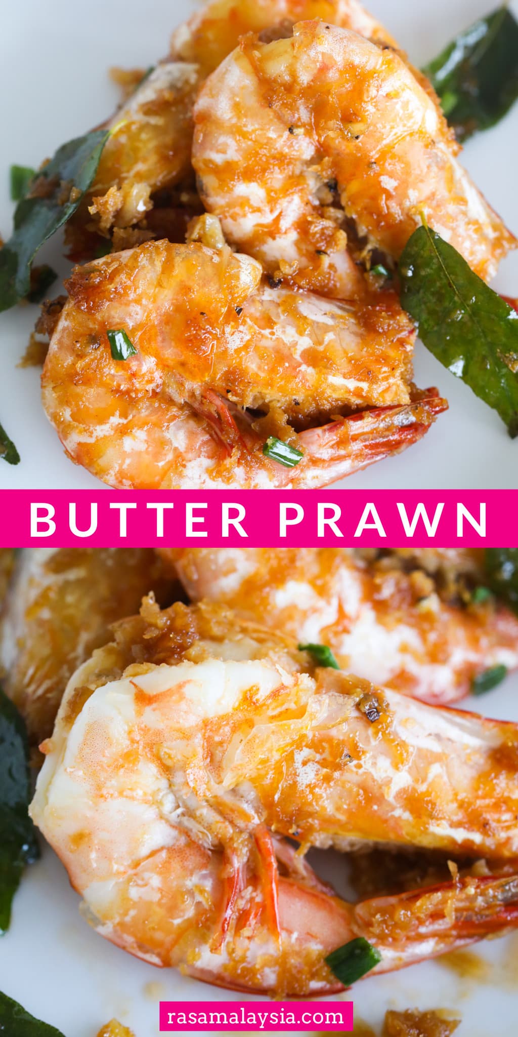 Butter Prawn is a Malaysian recipe that is buttery, salty, sweet, spicy, and garlicky. The main ingredients are prawn, butter, grated coconut and curry leaves.