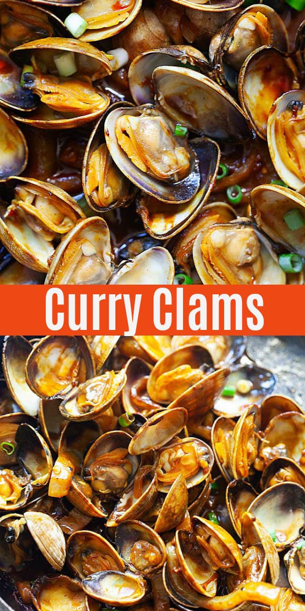 Juicy and flavorful curry clams with savory curry sauce. This Malaysian clam recipe is a street food favorite, and can be made at home with my easy recipe!