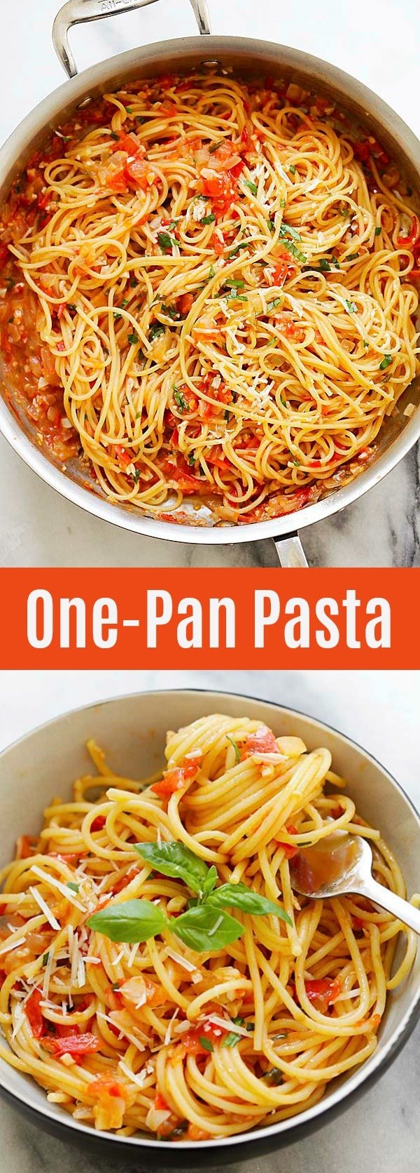 One of the best pasta recipes that takes 20 minutes to make in one pot. Throw all the ingredients in a pot or pan and dinner is ready for the entire family | rasamalaysia.com