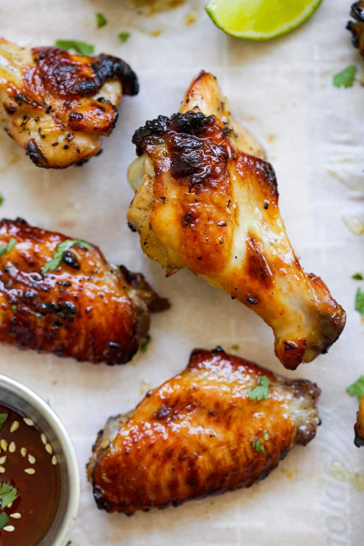 Easy and quick Thai BBQ chicken wings.
